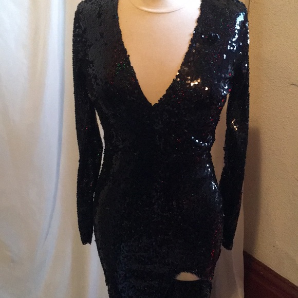 Black Sequin Dress 💗💗 - Picture 1 of 9